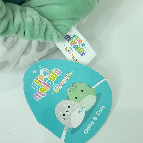 Squishmallow 2 in 1 Plush 12” Flipamallow Odile Seal Cole Turtle Stuffed Animal - Picture 6 of 6